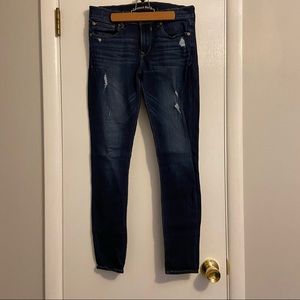 Express Distressed Skinny Jeans